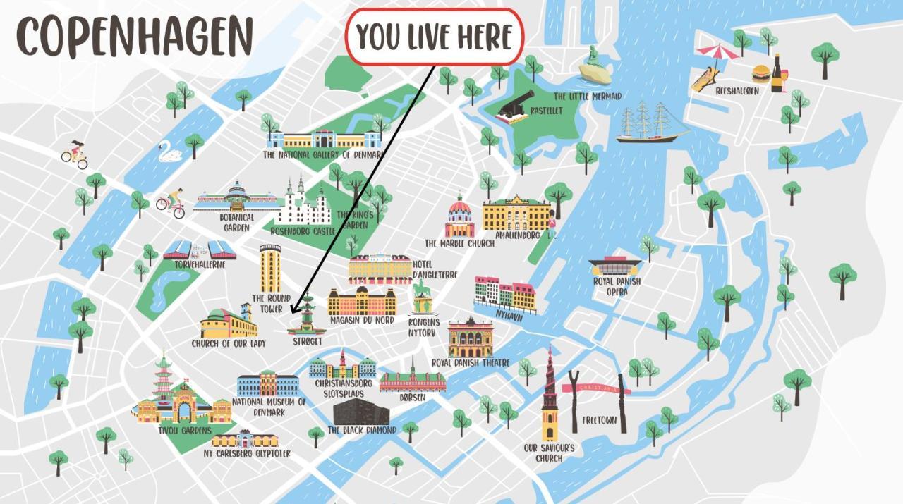 220Sqm Designer Apt - Copenhagen City Center - Private Balcony 外观 照片